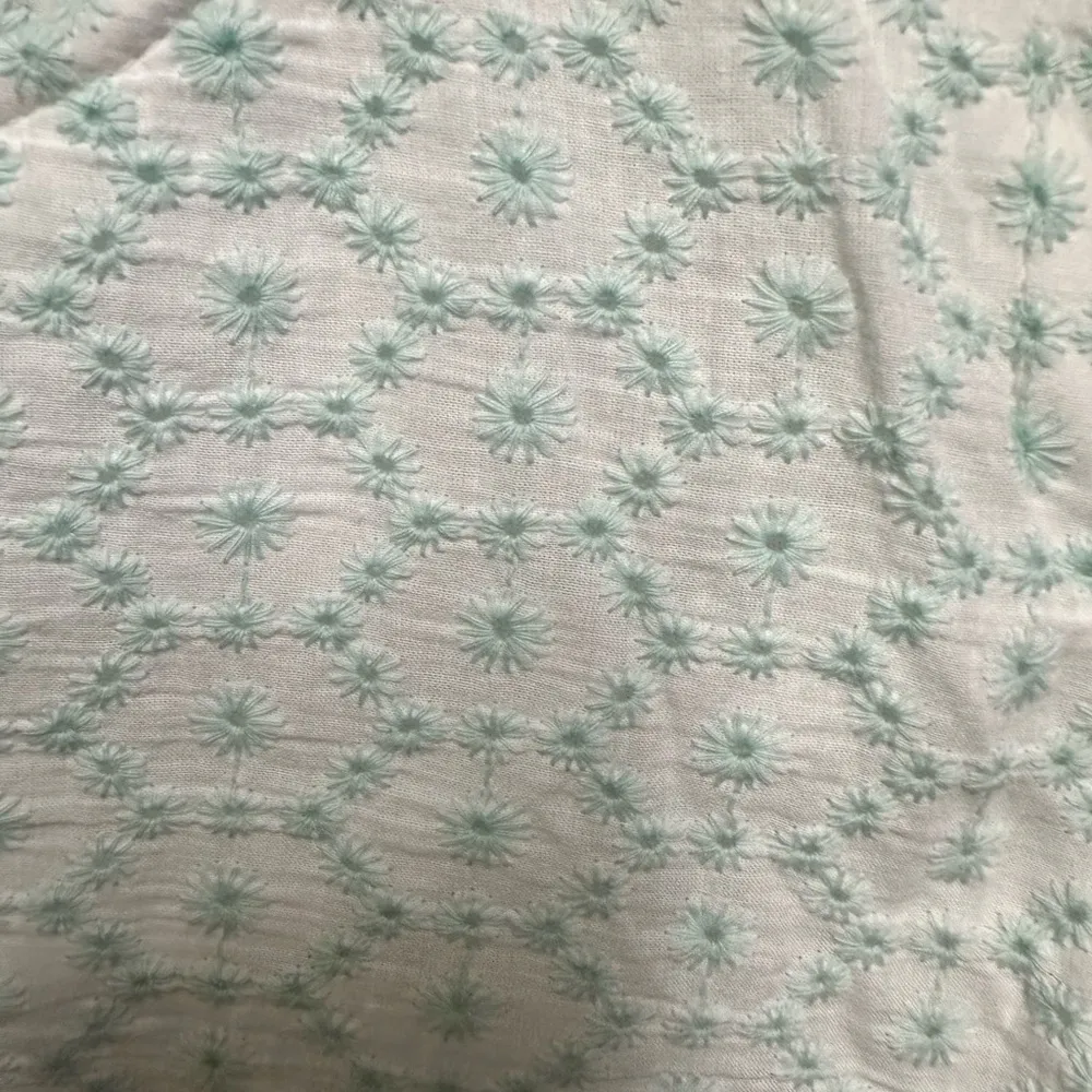 Lauren Conrad mint green and white lined embroidered shorts - Image 5