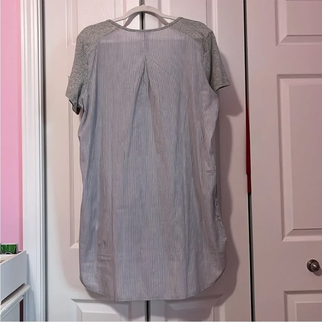 Gray Short Sleeve Layered nightgown - Image 6