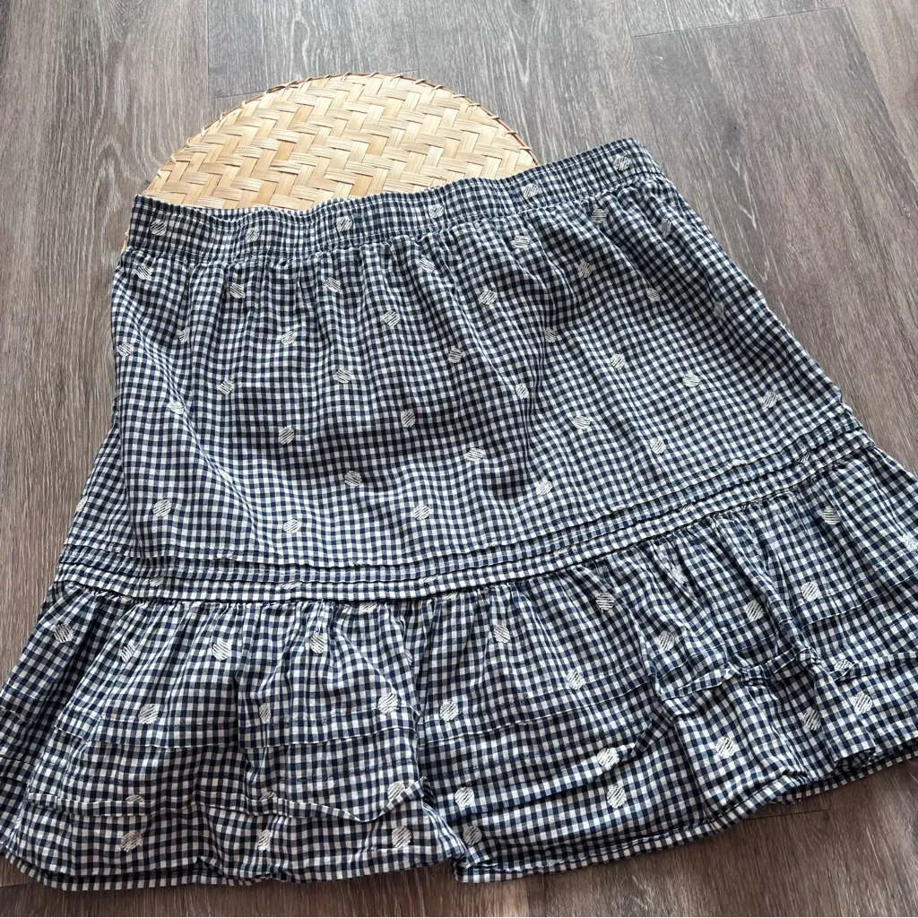 Madewell‎ gingham tiered mini skirt - Image 8