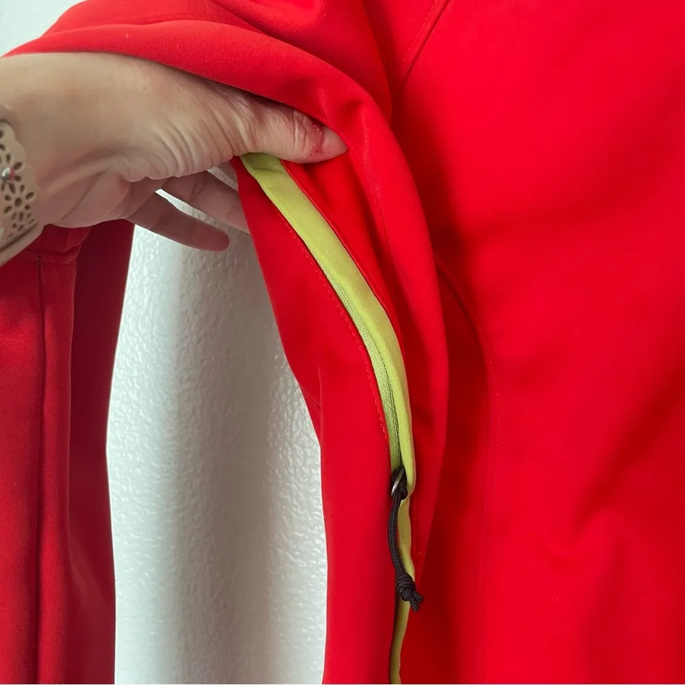 Columbia Titanium Omni-Heat Hooded Outdoor Red/Yellow Jacket Size Small - Image 5