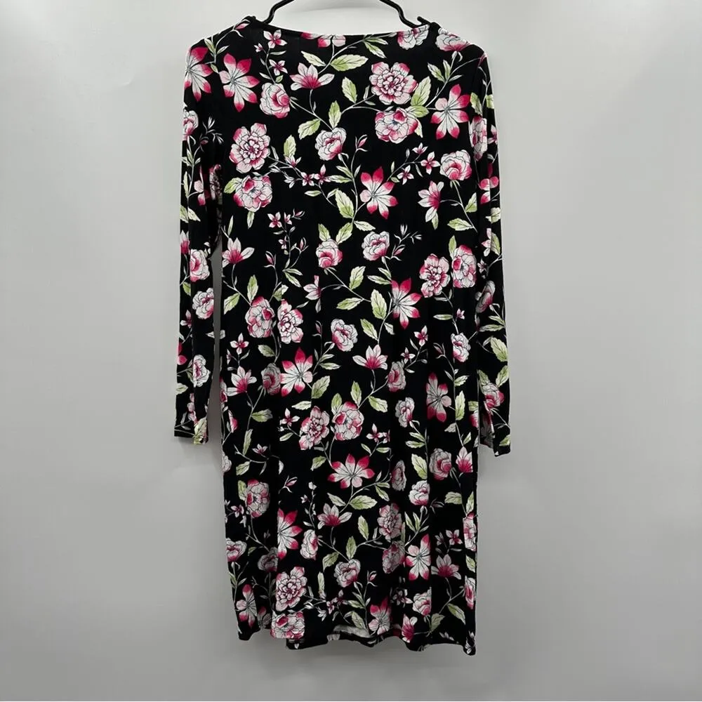 black dress with bow in front Halya Contrast Sequin Bow Dress