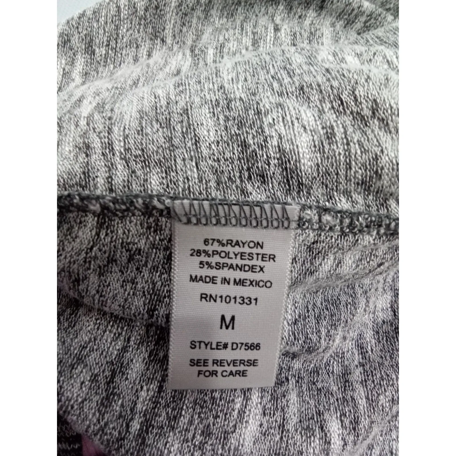 Charlotte Russe‎ Tee Shirt Dress Gray Black Medium Long Sleeve - Image 8