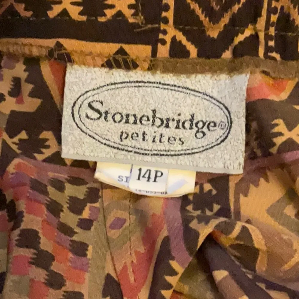 Stonebridge Petites Geometric Patterned Skirt - Image 7