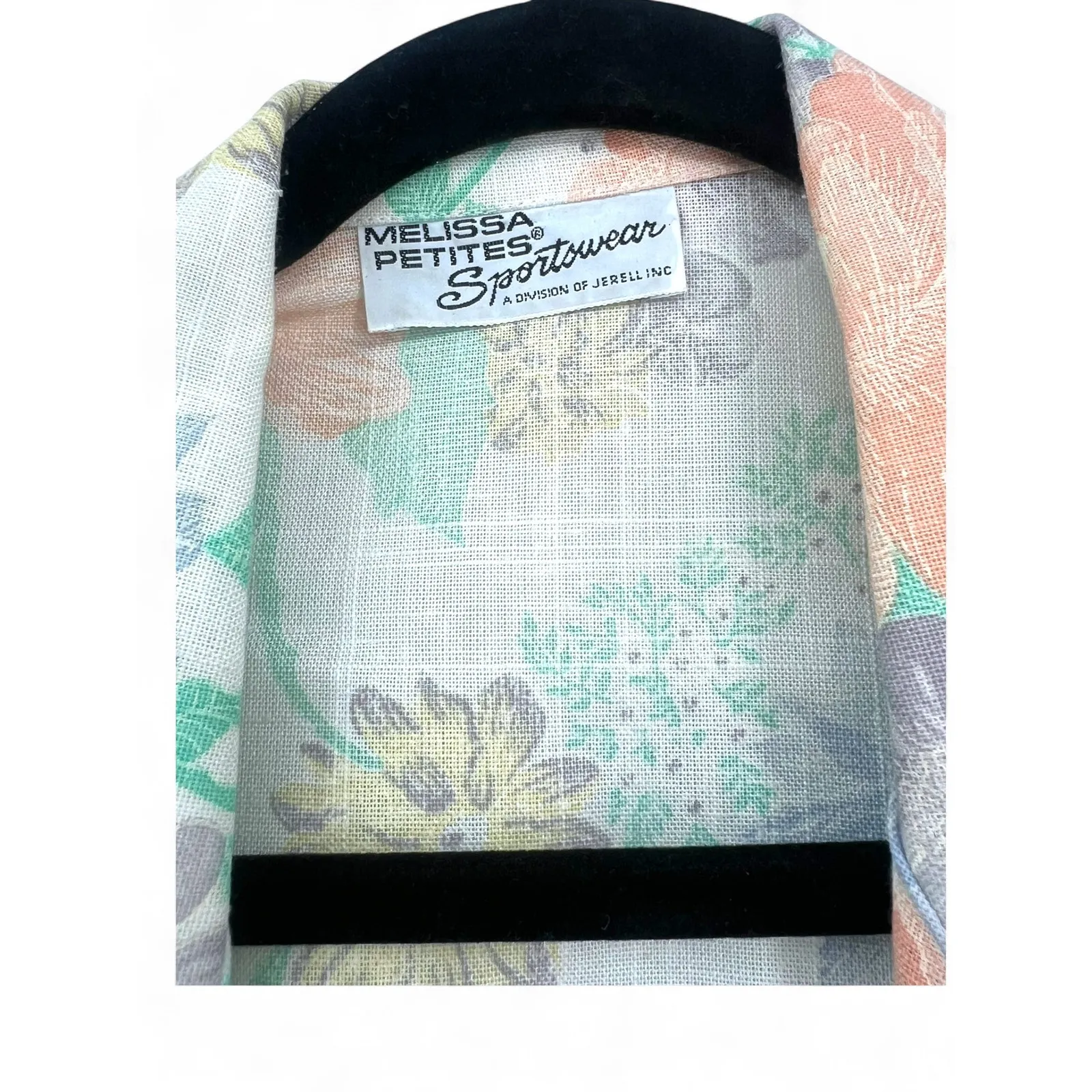 VINTAGE 80's | M | Floral Blazer Jacket Sport Coat Women Lightweight Linen Size M - Image 3