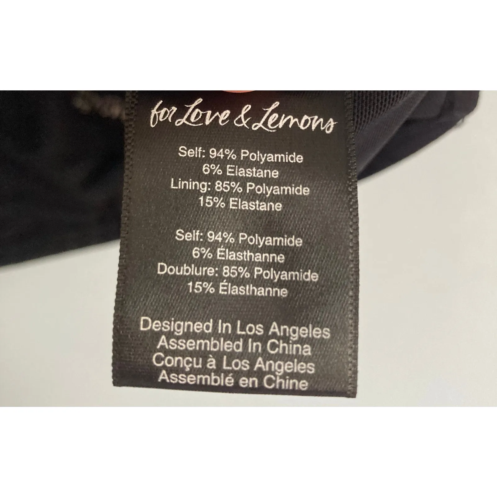 For Love and Lemons Ribbed Bralette Black Medium NWOT - Image 6