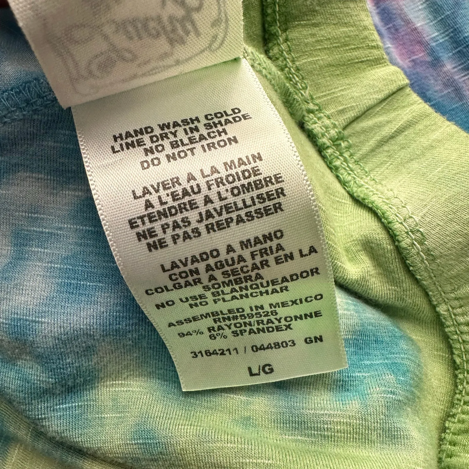 Lucky Brand Bathing Suits size Large Tie Dye Midi Dress Coverup - Image 8