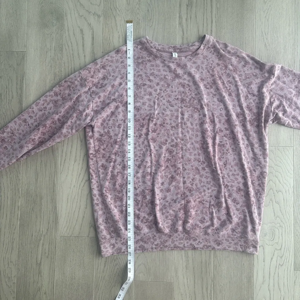 Athleta Studio to Street Pullover Sweatshirt Large Pink - Image 7