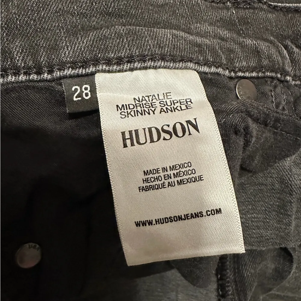 Hudson Natalie Midrise Super Skinny Ankle Jeans Denim Size 28 - Image 10