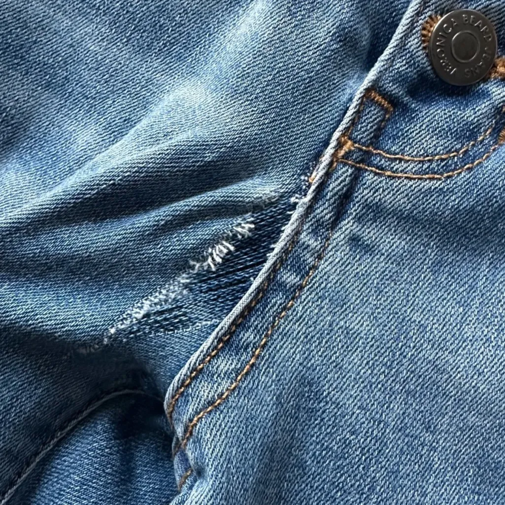 Veronica Beard Carolyn Baby Boot High Rise Button Fly Skinny Jeans Size 4 - Image 10