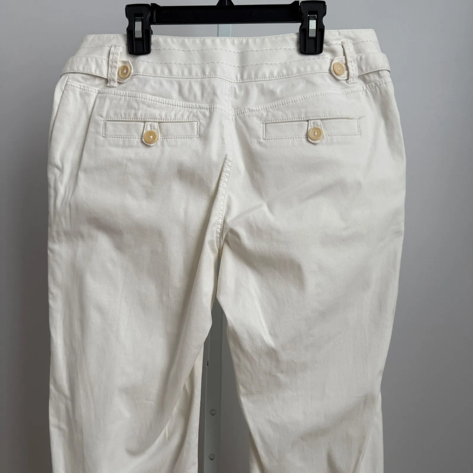 Banana Republic Martin Fit White Flare Leg Sailor Pants Women's Size 6P Petite‎ - Image 7
