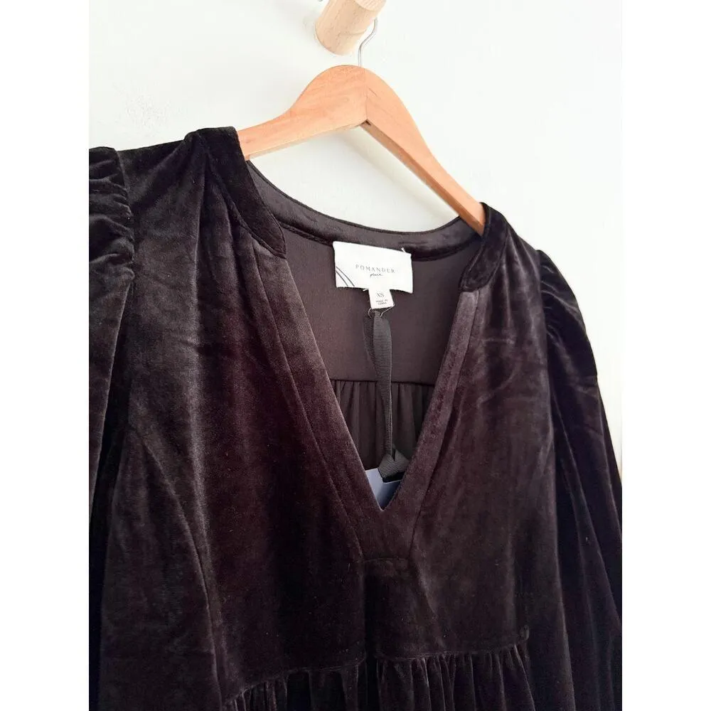 Tuckernuck | Pomander Place | NWT Black Velvet Kenzo Dress Black | Sz XS - Image 5