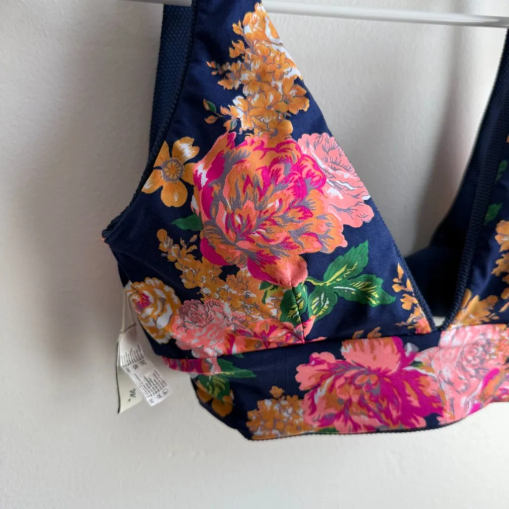 NWOT MAAJI Indigo Blue Paradisus Longline Triangle Bikini Top - Image 11