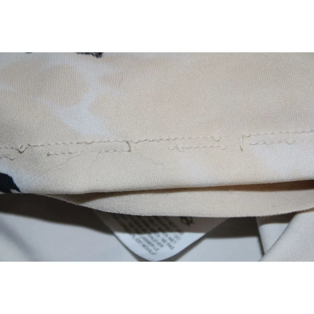 Womens Nike Dri-Fit Cropped Training Tank Top White Cream Black Tie Dye Size S - Image 8