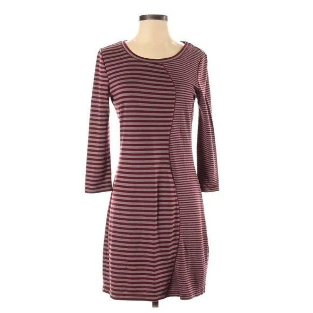 Chelsea & Violet Fitted Striped Dress Size Small 3/4 Sleeve Jersey Sz S - Image 2