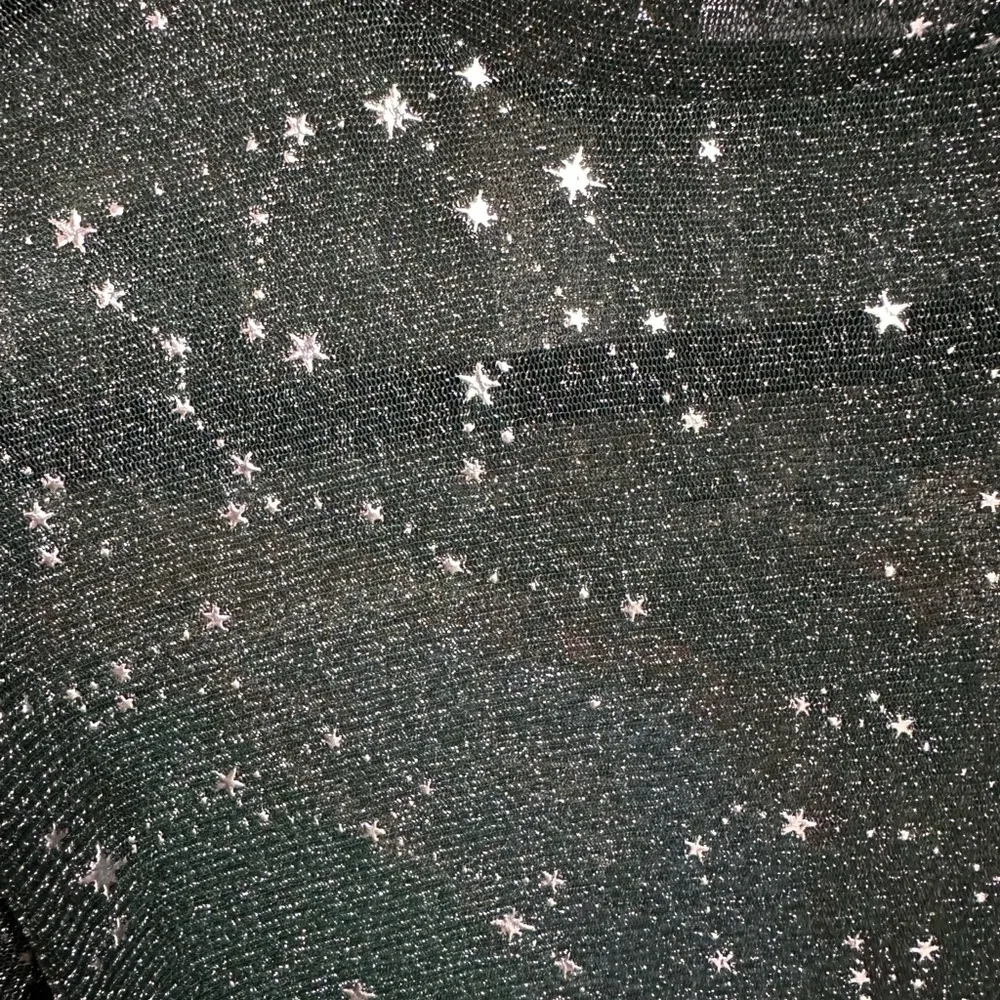 Mango dark green Starry Blouse - Image 2