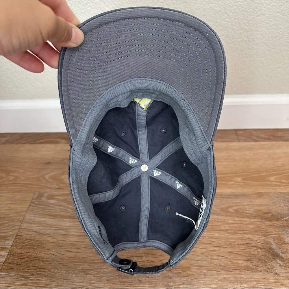 Adidas  Climalite Unisex Gray Adjustable Strapback Cap Hat - Image 7