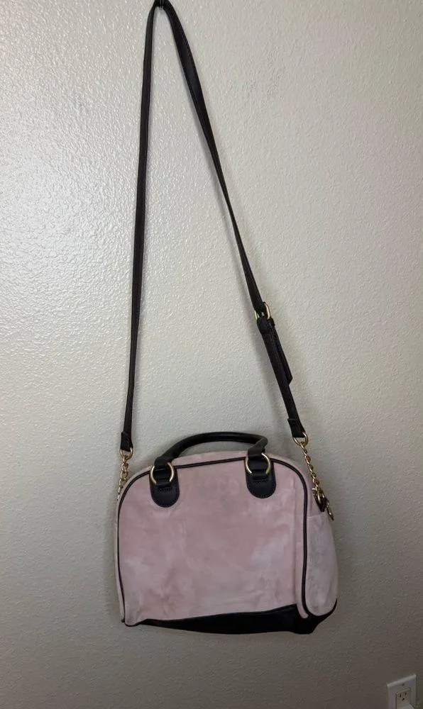 Juicy Couture Retro Vibe Satchel Bag Purse Dusty Pink Light Pink - Image 3