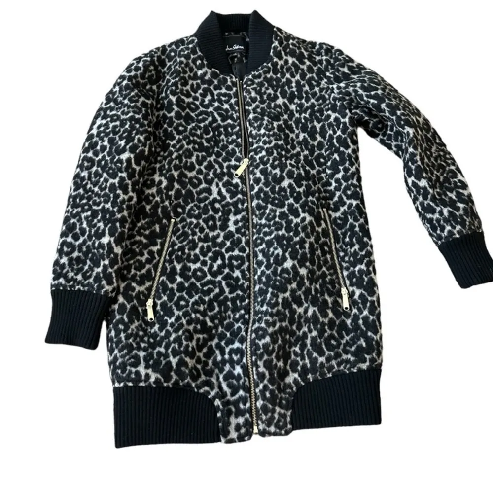 Sam Edelman  women’s Leopard‎ Print wool blend jacket size  small - Image 5