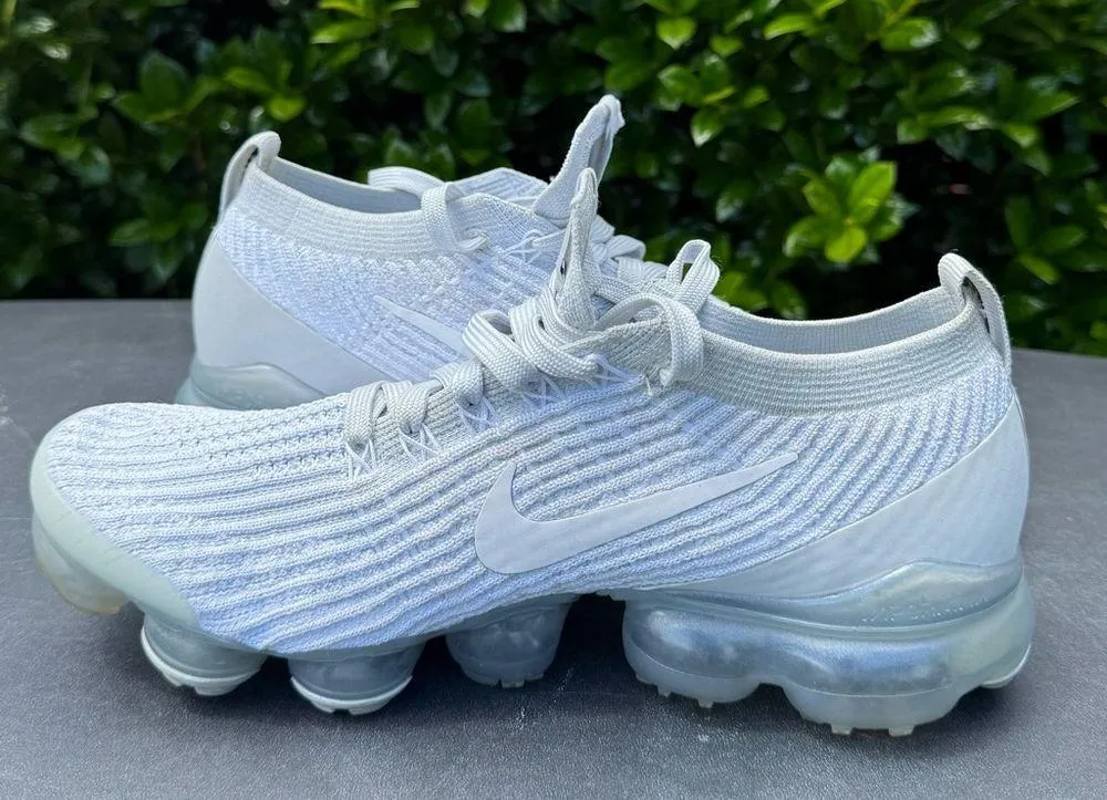 Nike Air Vapor Max 3.0 White/Pure Platinum/ Metallic Silver Women’s Size 8.5 - Image 5