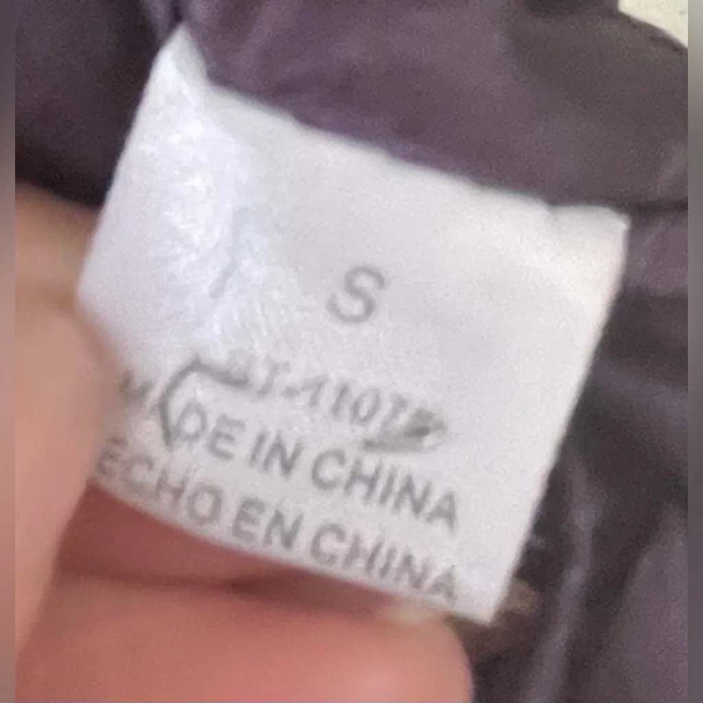 Bizz Princess purple velvety military lace style cropped jacket, front clasp; S - Image 9