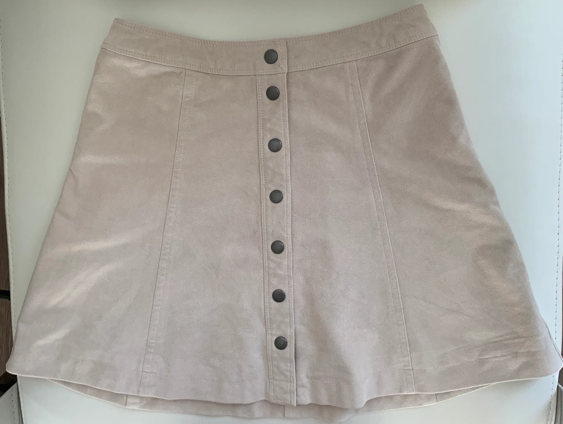 Button Up Suede Skirt - Image 6