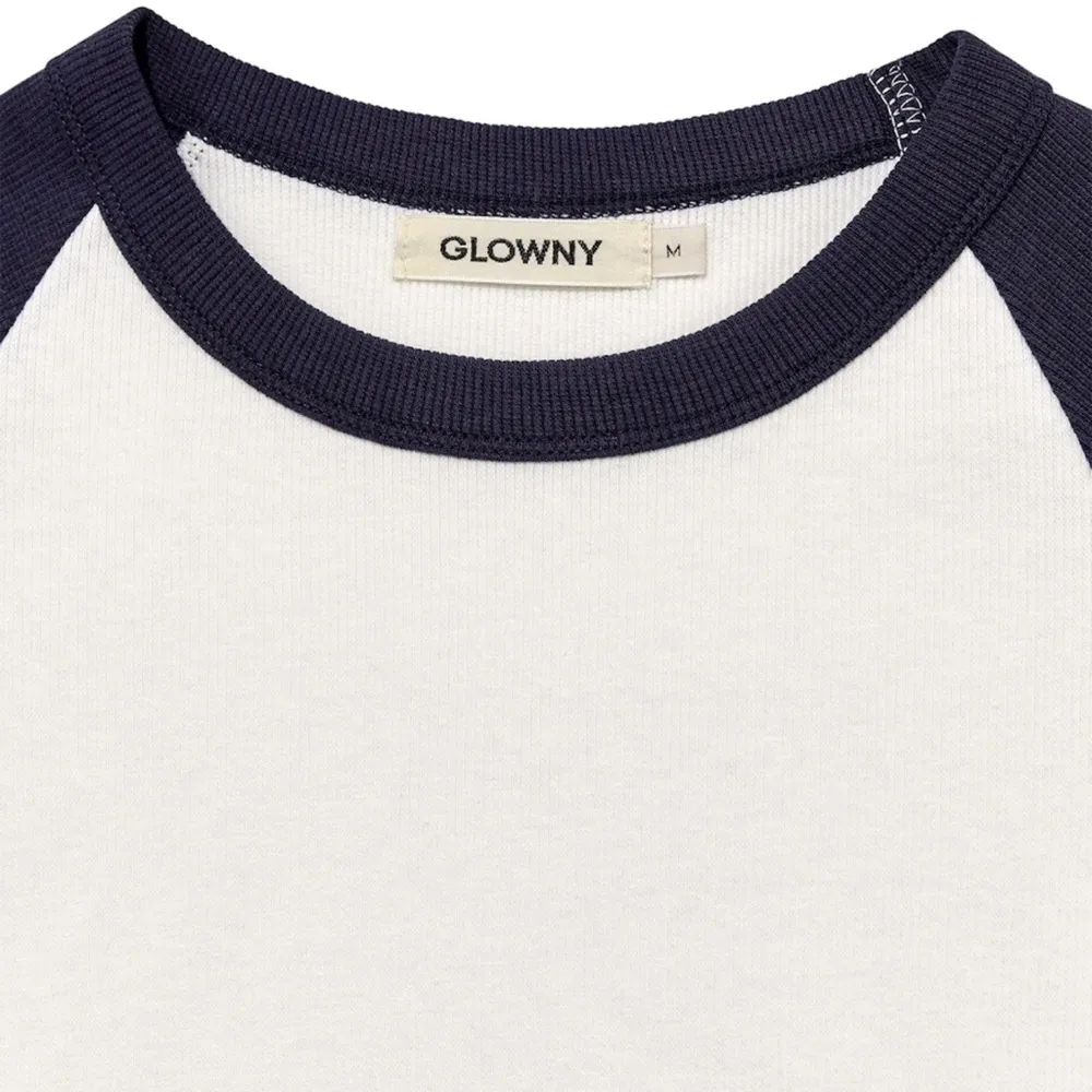Glowny 90S RAGLAN BABY TEE (NAVY) Blue - Image 6