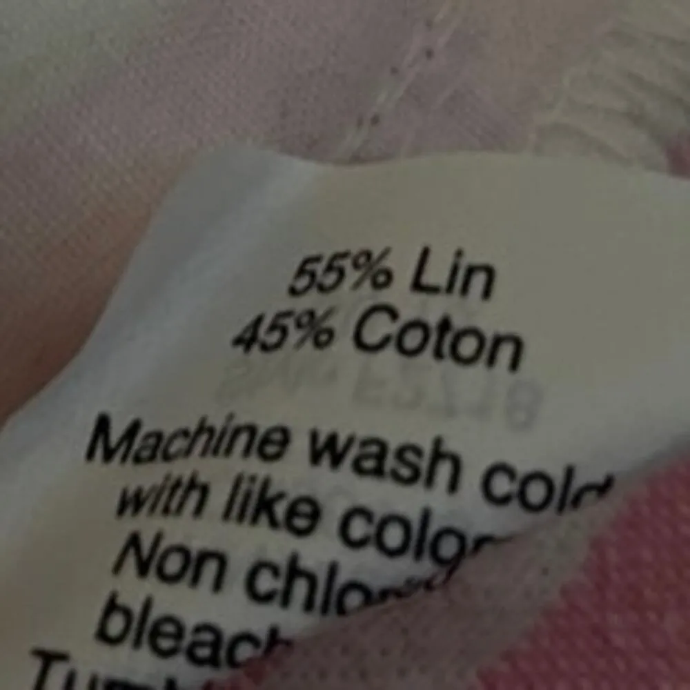 J.Crew Women's Pink White Linen Striped Mid Rise Button Casual Shorts Size 4 - Image 5