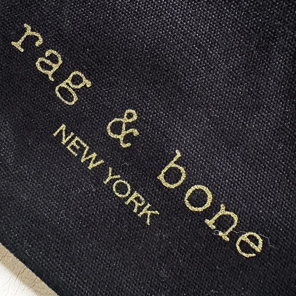 Rag and Bone  black drawstring dust bag - Image 2
