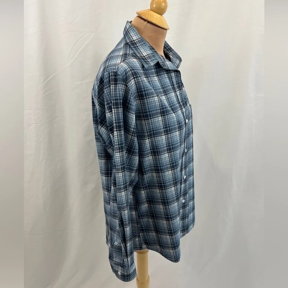 Grayson The Hero Blue Plaid Button Up Shirt Size‎ 3 Size M - Image 6