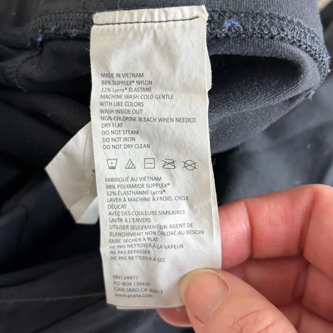 Prana Transform Flare Pants Womens Size Medium Black Athleisure Casual - Image 6