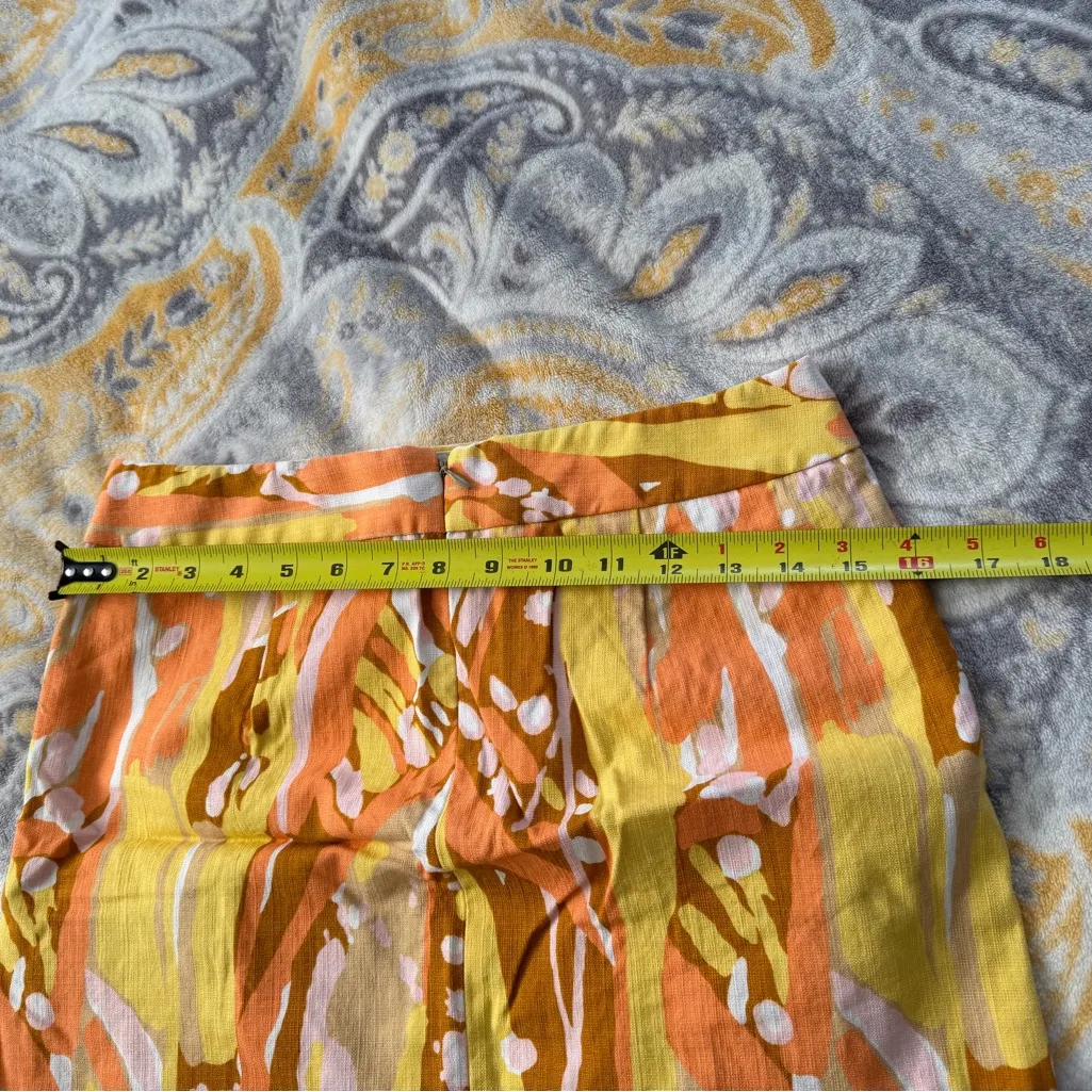 J. CREW Abstract Paint Splash Above Knee Thick Classic Skirt Wm's 0 - Image 6