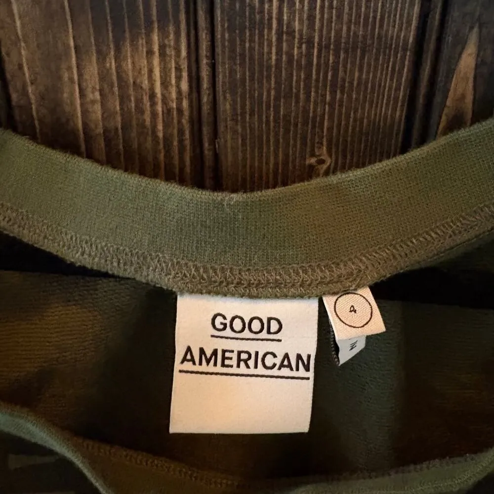 Good American Camo Crop  Sweatshirt XL - Image 3