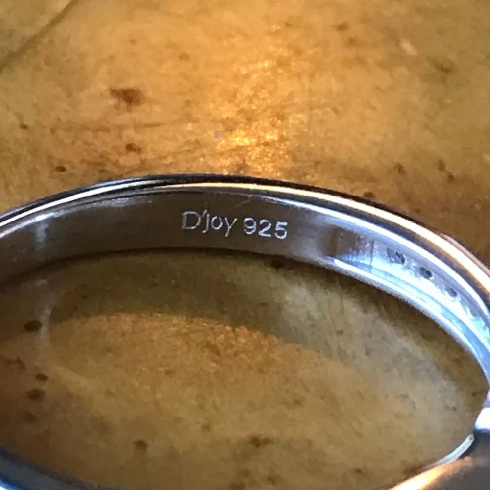 Natural Mahenge Pink Spinel Moissanite Sterling Silver Ring Size 7 - Image 5