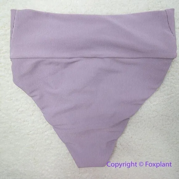 New! Set! Beach Riot Free People Rib Dallas Emma bikini‎ bottom lavender, size S - Image 9