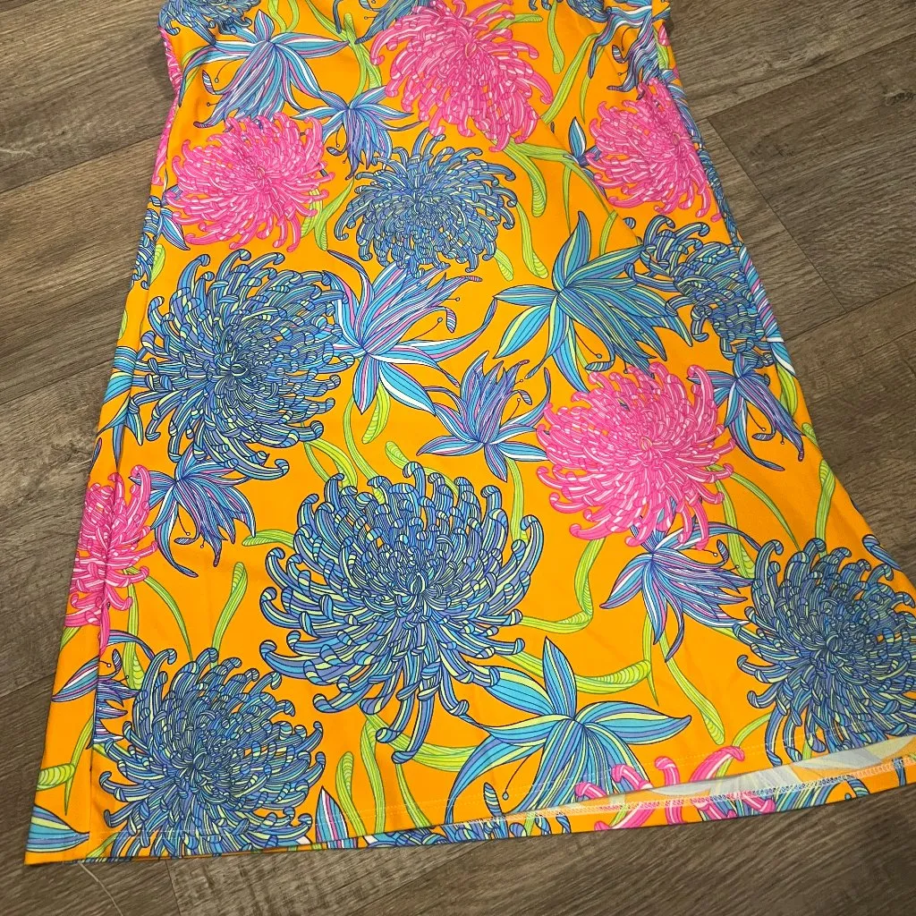 Jude Connally bright orange dress size L Blue Size L - Image 2