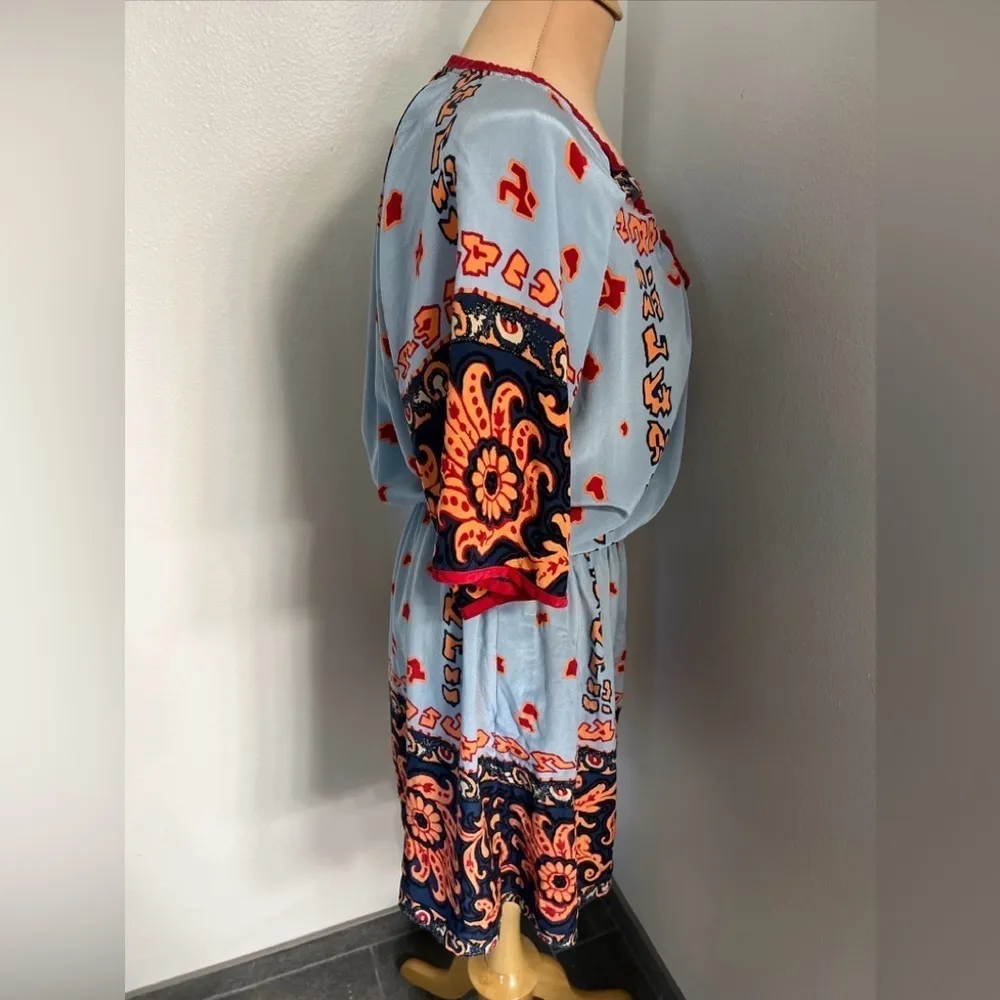 Plenty‎ by Tracy Reese Silk Dress Blue Size M - Image 3