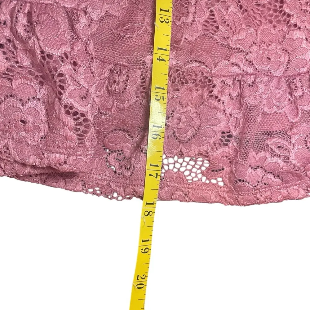 NWT As U Wish Rose Pink Floral Lace Halter Dress Medium Easter Wedding Guest - Image 13