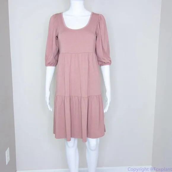 Anthropologie See You Monday baby doll scoop‎ neck half sleeve dress, size M - Image 14