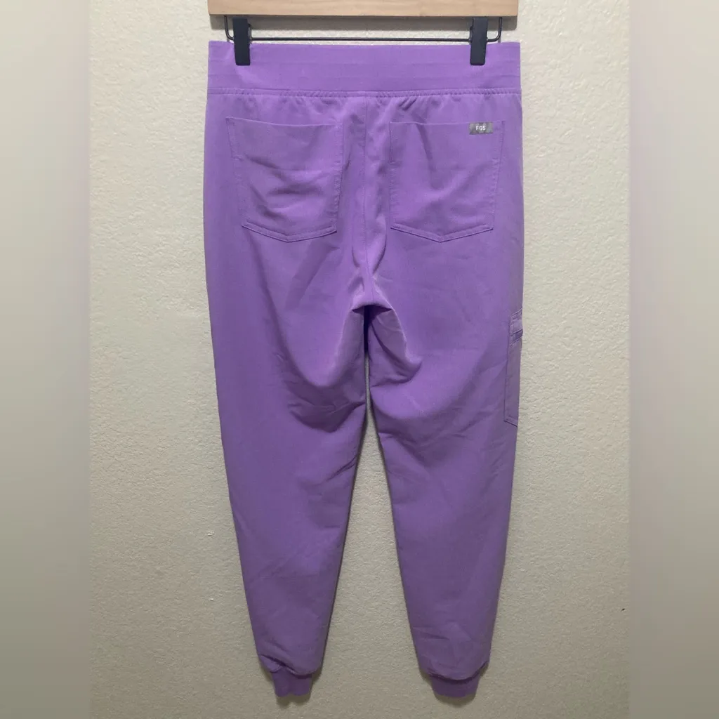 Figs Lilac Dawn Rafaela Scrub Top and Zamora Joggers Set Size XS Limited Edition - Image 7