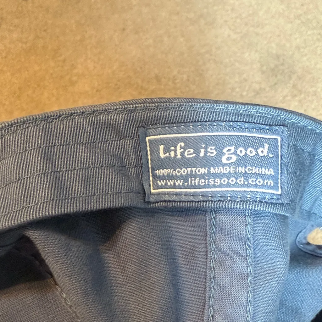 Life Is Good Blue Wash Adjustable Dad Hat - Image 3