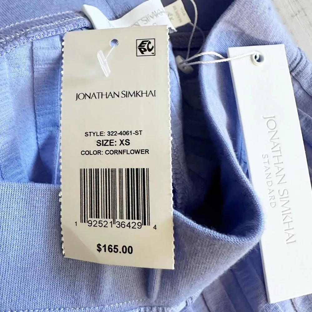 JONATHAN SIMKHAI STANDARD Celia Wide Leg Pant Size XS Cornflower - Image 6