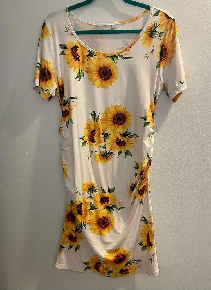 Maternity Dress Summer Sunflower - Image 2