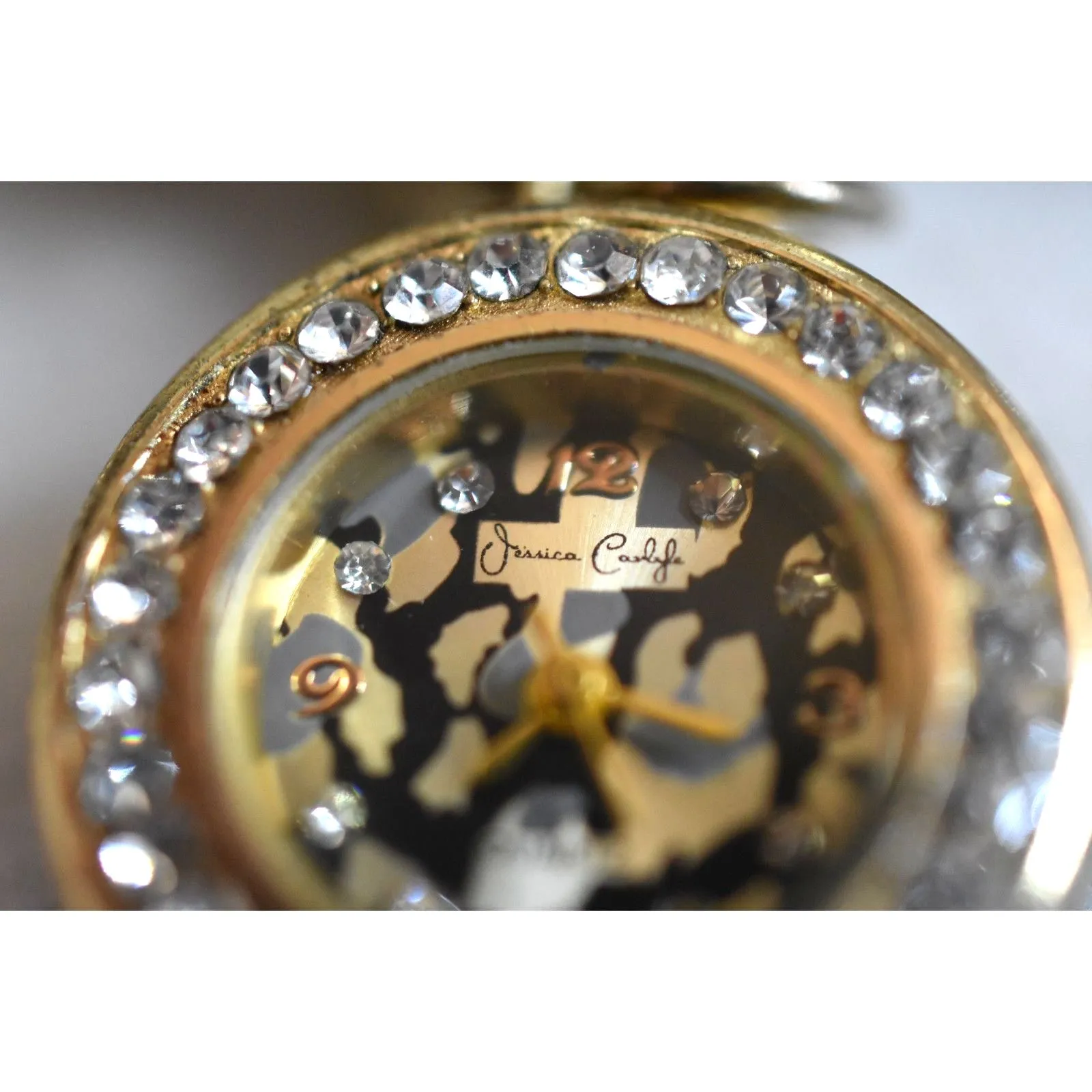 Jessica Carlyle Gold/Silver Tone Hearts/Flowers/Elephant/Snake Bracelet Watch Silver - Image 2