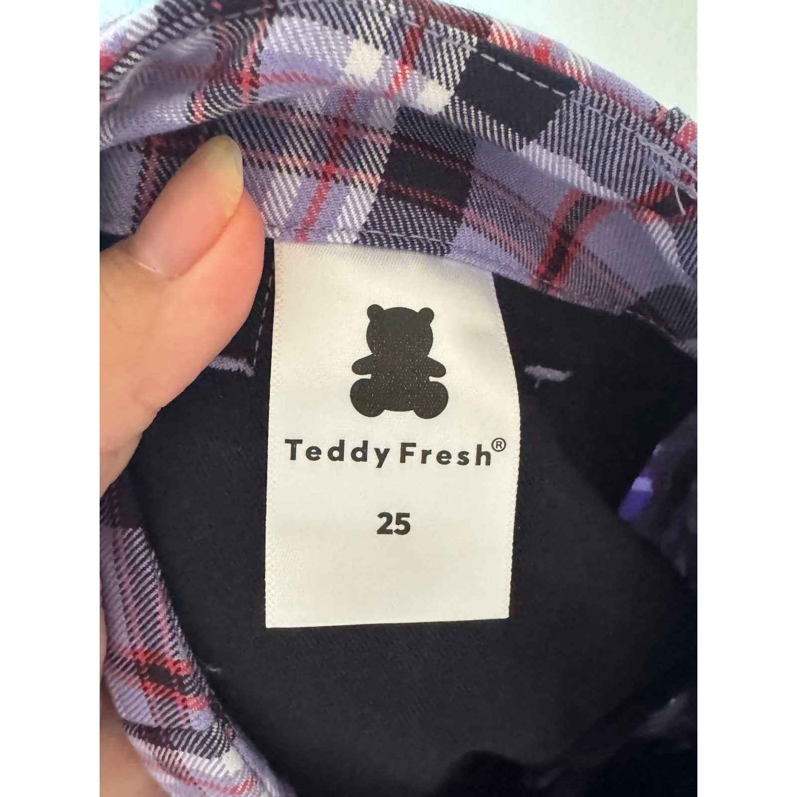 NWT Teddy Fresh Purple Plaid Charms Pants - 25 Grunge Punk 90s Retro Y2K - Image 6