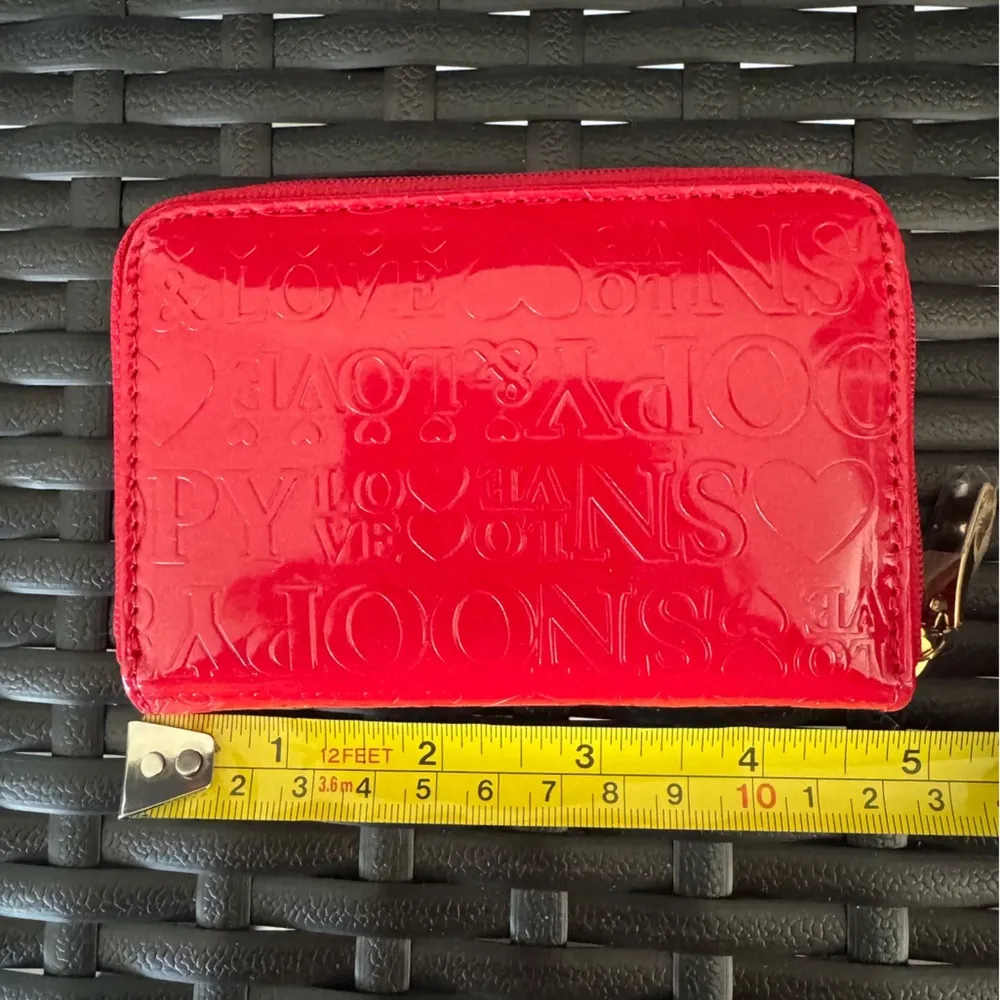 Peanuts snoopy red faux leather mini wallet pouch bag - Image 2