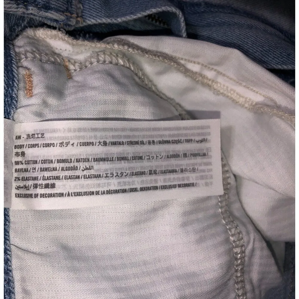 Hollister Jeans Size 11R Curvy High Rise Mom Blue Light Wash 30x27 Casual NEW - Image 9