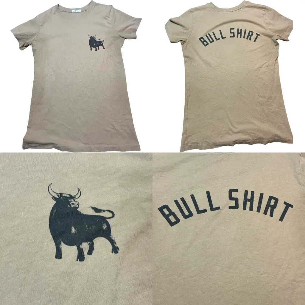 🐂 “Bull Shirt” Tee – The Bee & The Fox Brown Size L - Image 2