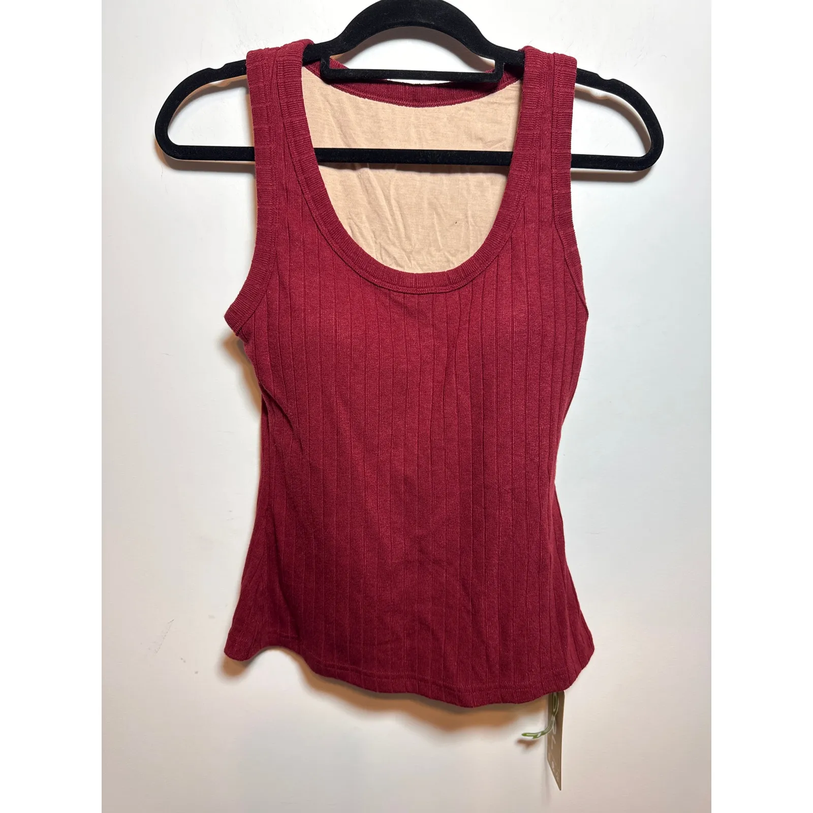 Brand New OGL Women's M Wide Rib Scoop Brami Tank Top Shirt Ancose Purple Size M - Image 2