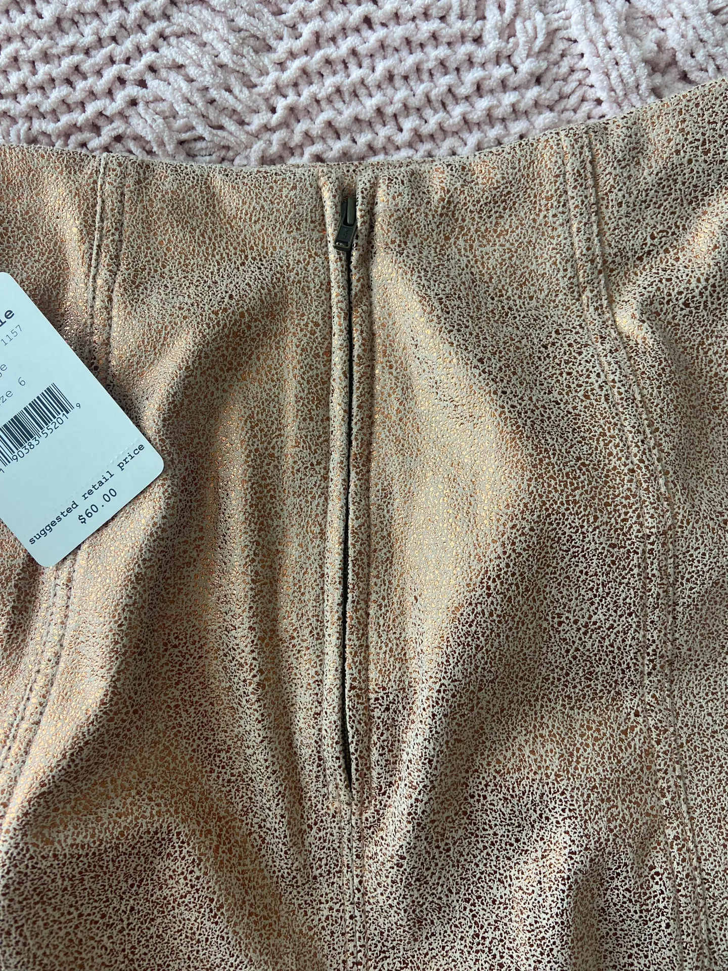 Pink Suede Skirt   - Image 7