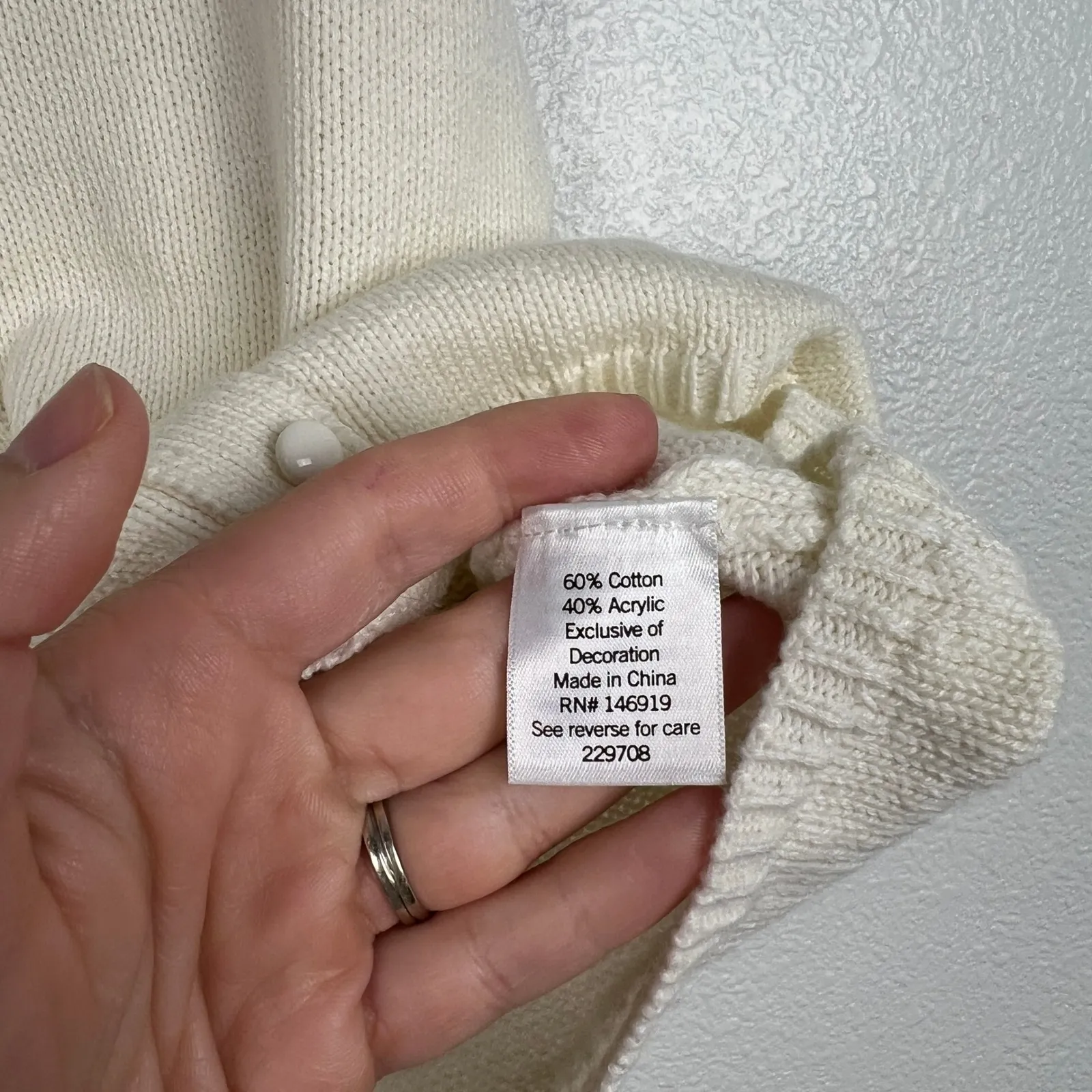 Lauren Conrad Women's Knit‎ Tank Top Cream Sz XS - Image 5